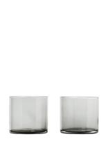 Blomus - Set 2 Tumblers - 0,2 L, Ø 7,5 Cm - Mera - Smoke - Stiklinė vandeniui - Nude