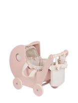 Smallstuff - Pram, Soft Rose - Lėlių vežimėlis - Rožinė