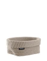 Blomus - Crochet Rope Basket L - 20 X 12 X 9 Cm - Tela - Moonbeam - Sandėliavimo krepšys - Smėlio