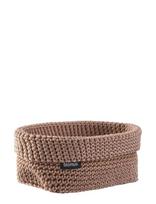 Blomus - Crochet Rope Basket L - 20 X 12 X 9 Cm - Tela - Bark - Sandėliavimo krepšys - Smėlio