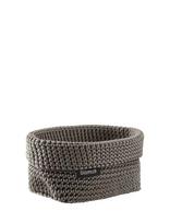Blomus - Crochet Rope Basket M - 15 X 10 X 9 Cm - Tela - Fungi - Sandėliavimo krepšys - Ruda