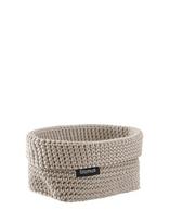 Blomus - Crochet Rope Basket M - 15 X 10 X 9 Cm - Tela - Moonbeam - Sandėliavimo krepšys - Smėlio