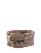 Blomus - Crochet Rope Basket M - 15 X 10 X 9 Cm - Tela - Bark - Sandėliavimo krepšys - Smėlio