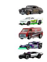 Hot Wheels - Silver Series Batman 5-Pack, Set Of 5 Die-Cast Toy Super-Villain Cars In 1:64 Scale - Kiti žaisliniai automobiliai - Marga / raštuota