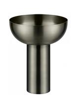 Blomus - Vase - 21 Cm, Ø 17 Cm - Miyabi - Burned Metal, Metallic Finish - Vaza - Pilka