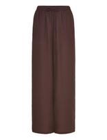 Bubbleroom - Viscose Trousers - Plačios kelnės - Ruda