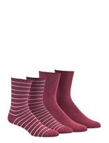 Damella Of Sweden - 2-Pack Bamboo Socks - Įprastos kojinės - Burgundiška splava