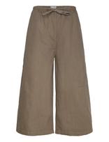 Weekday - Low Rise Loose Cropped Trousers - Kelnės - Chaki spalva