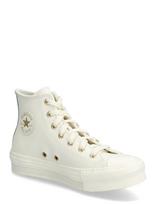 Converse - Ctas Eva Lift Hi Egret/Egret/Light Gold - Aukštakulniai sportbačiai - Kreminė spalva
