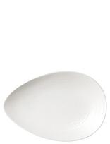 Rörstrand - Blå Eld Serving Platter 24X35Cm White - Serviravimo lėkštė - Balta
