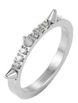 Bud To Rose - Crown Spike Ring Clear/Silver - Žiedas - Sidabro