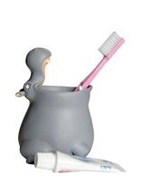 Winkee - Tandbørsteholder - Toothbrush Holder Hippo - Dantų šepetėlio laikiklis - Pilka