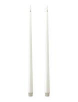 Ester & Erik - Led Taper Candle 40Cm 2-Pack - LED žvakė - Balta