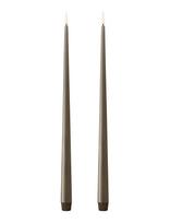 Ester & Erik - Led Taper Candle 40Cm 2-Pack - LED žvakė - Pilka