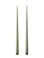 Ester & Erik - Led Taper Candle 40Cm 2-Pack - LED žvakė - Žalia