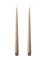 Ester & Erik - Led Taper Candle 30Cm 2-Pack - LED žvakė - Ruda