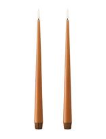 Ester & Erik - Led Taper Candle 30Cm 2-Pack - LED žvakė - Ruda