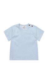 Copenhagen Colors - Seersucker Ss Blouse - Palaidinės ir tunikos - Marga / raštuota