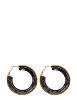 Bud To Rose - Halo Resin Earring Black - Auskarai - Juoda