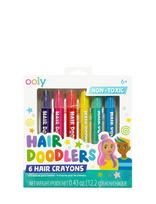 Ooly - Hair Paint 6 Pcs - Hair Doodlers - Veido dažai - Marga / raštuota