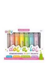Ooly - 3D Effect Craft Paint 8 Pcs - Dot-A-Lot Pearlescent - Piešimo priemonės - Marga / raštuota