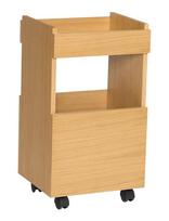 Hübsch - Forma Trolley Natural - Stalo vežimėlis