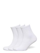 Weekday - 3-Pack Ribbed Ankle Socks - Futbolo kojinės iki kulkšnių - Balta
