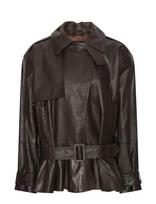 ROTATE - Biker Leather Jacket - Odinis švarkelis - Ruda