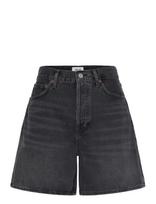 Agolde - Dame Short High Rise Baggy - Džinsiniai šortai - Juoda