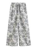 Gant - Floral Print Linen Pull On Pants - Lininės kelnės - Mėlyna