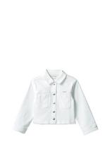 Calvin Klein - White Denim Jacket - Džinsės ir velvetinės striukės - Balta