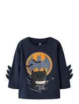 Name It - Nmmolej Batman Ls Nreg Top Box Wab - Ilgarankoviai marškinėliai - Tamsiai mėlyna