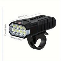 Bike Headlight 1200mAh USB Rechargeable, Super Bright 6 Hours LED Front Light, Waterproof Bicycle Cycling Lamp for Mountain Road Bikes juoda