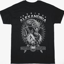 Asking Alexandria Snake Black T-Shirt S įvairiaspalvis