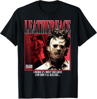 The Texas Chainsaw Massacre Leatherface 90's Style Horror T-Shirt S įvairiaspalvis