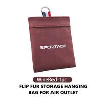 IFAE2 Car Air Vent Storage Phone Key Organizer Bag Accessories For KIA Stonic Picanto Sorento Stinger Soul Spectra Carens