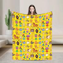 Stardew Valley Animals Flannel Blanket Warm Soft Throw for Bedroom Picnic Bedspread Sofa Cover 100cm x 150cm