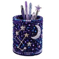 3D Beaded Pen Holder Kit, DIY Tiny 3D Pencil Holder Bead Embroidery Kit, DIY Pencil Organizer Beading Crafts, Cute Bead Art Crafts, A