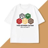 Catan marškinėliai vyrams Žaidimo grafiniai marškinėlių spaudiniai Moterims Vyrams Medvilniniai marškinėliai Drabužiai Laisvi marškinėliai Apvalaus kaklo viršūnės Madingi drabužiai Unisex S įvairiaspalvis