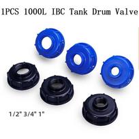 IBC Ton Bucket Valve Tank Adapter Connector Faucet Hose Adapter Hose Cover Water (3/4) - blue