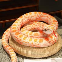 Creative simulation big snake doll plush toy green little snake python doll boy funny trick doll 110cm（0.06kg）