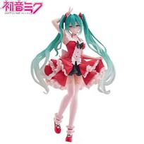Hatsune Miku Anime Figure Toys Cute Anime MIKU Standing Position PVC Action Figurine Kawaii Cartoon Model Doll Birthday Gift Kid gray