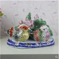 Wedding Gifts Feng Shui Ceramic Mandarin Duck Accessories Home Furnishing Decoration Chinese Bird Crafts Couple Lover Ornaments