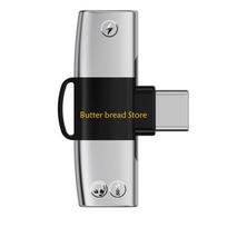 W89C 2-in-1 Type C Splitter Fast Charging USB C Male To 2 USB C Female Converter sidabras