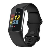 Silikoninis dirželis Fitbit Charge 6 juostai Priedai oficialus minkštas Pakeičiamas riešo dirželis Sportinė apyrankė Fitbit Charge 5 juostoms Fitbit Charge 5 6&S juoda