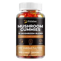 Grybų mišinio gumos, 2500 mg porcijoje, naudingos smegenų ir nervų sistemos sveikatai, lengvai įsisavinamos. 100