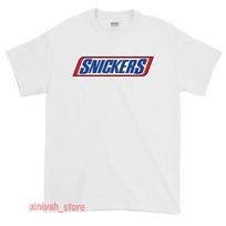 Naujas Snickers Šokoladinis batonėlis Logotipas Vyriški Amerikietiški Juokingi Marškinėliai JAV Dydis S -XXL 3XL