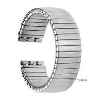 Elastic Stainless Steel Watch Band for Swatch 17mm 20mm Men Women Metal Stretch Expansion Strap Polished Matte Wristband 20mm