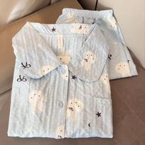 Cute Bow Miffy Rabbit Girl Pajamas Summer Short Sleeve Shorts Cardigan Two-piece Student Dormitory Homewear S