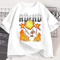 Funny ADHD Graphic Tee Shirt Mental Health Awareness T-Shirt Men Women Fashion Casual Tops All Season Loose Harajuku Clothing S